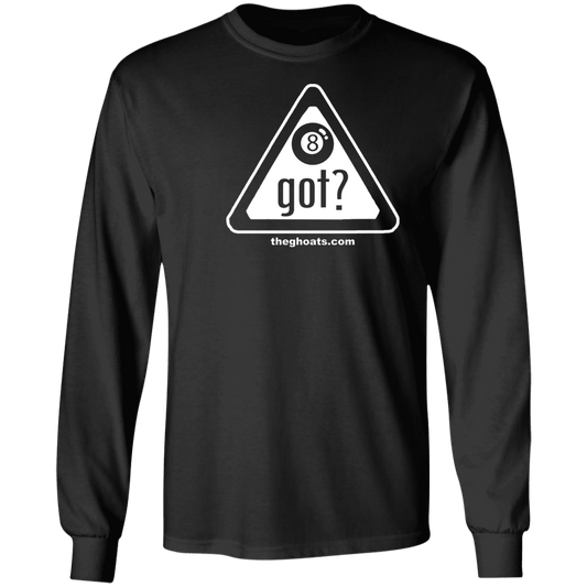The GHOATS Custom Design. #40 Got Game? / Guess Not. Long Sleeve Cotton T-Shirt