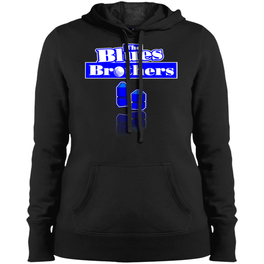OPG Custom Design #3. Blue Tees Blues Brothers Fan Art. Ladies' Pullover Hooded Sweatshirt