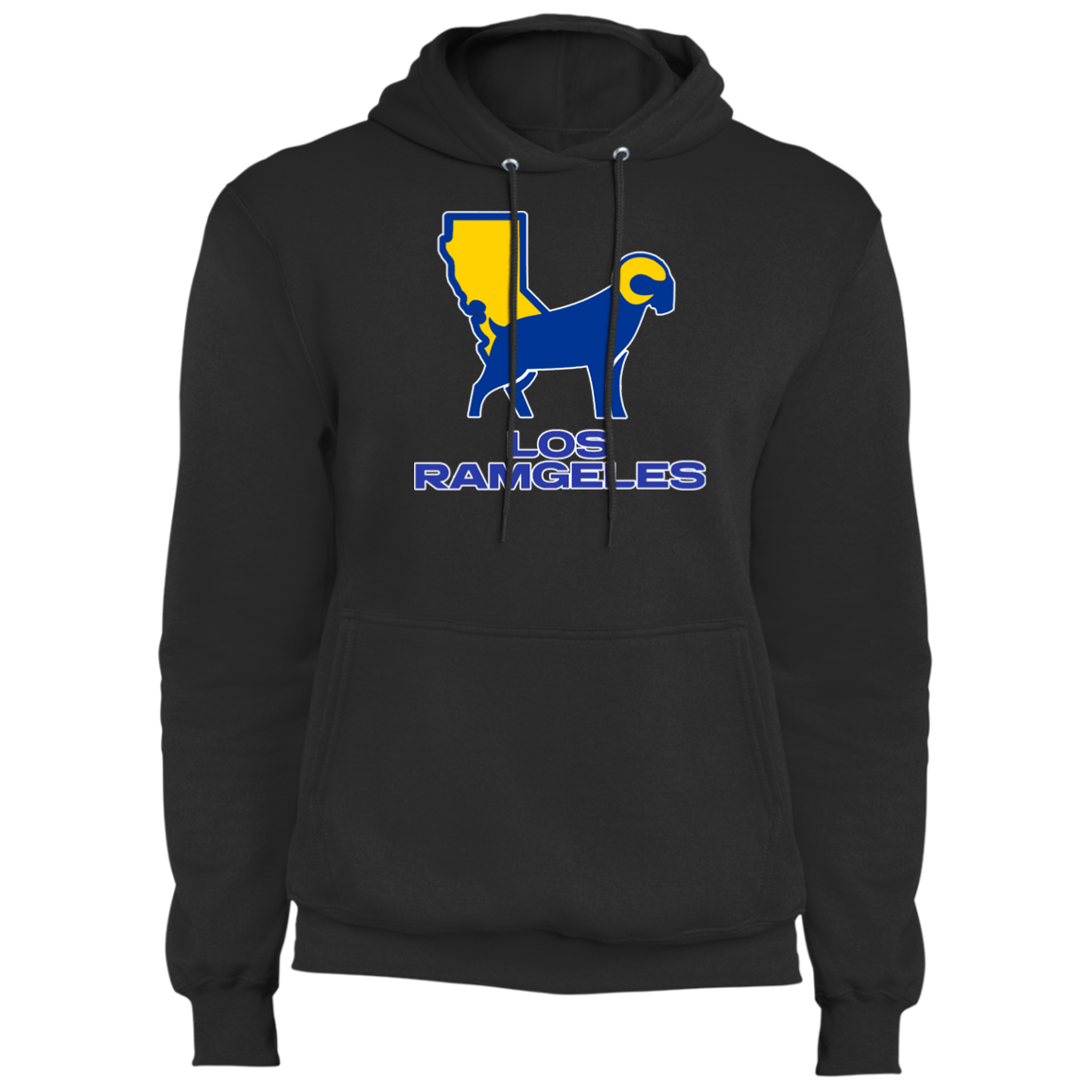 ArtichokeUSA Custom Design. Los Ramgeles. Fan Art. Fleece Pullover Hoodie