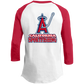 ArtichokeUSA Custom Design. Anglers. Southern California Sports Fishing. Los Angeles Angels Parody. Youth 3/4 Raglan Sleeve Shirt