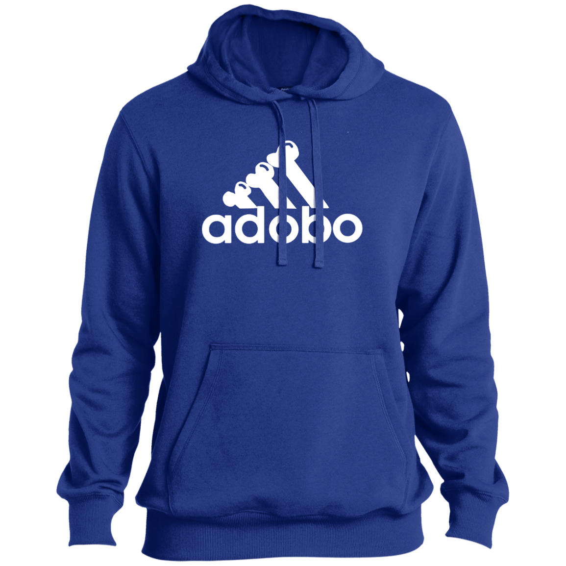 ArtichokeUSA Custom Design. Adobo. Adidas Parody. Tall Pullover Hoodie
