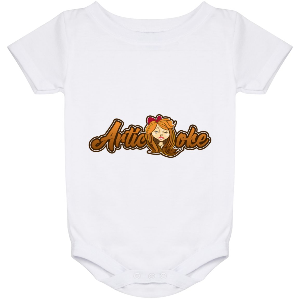 ZZ#21 Characters and Fonts. Aubrey. A show case of my characters and font styles. Baby Onesie 24 Month