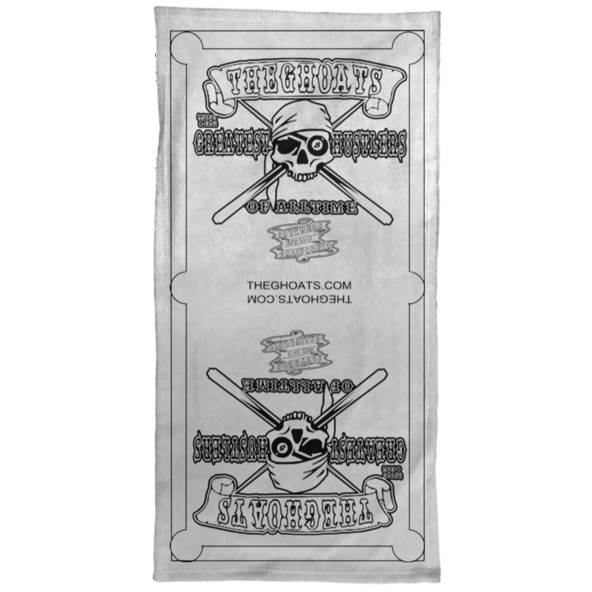 The GHOATS Custom Design. #4 Motorcycle Club Style. Ver 2/2. Towel - 15x30