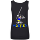 The GHOATS Custom Design #20. Look at the back. Hustle Mouse. Mickey Mouse Fan Art. Ladies' 100% Ringspun Cotton Tank Top