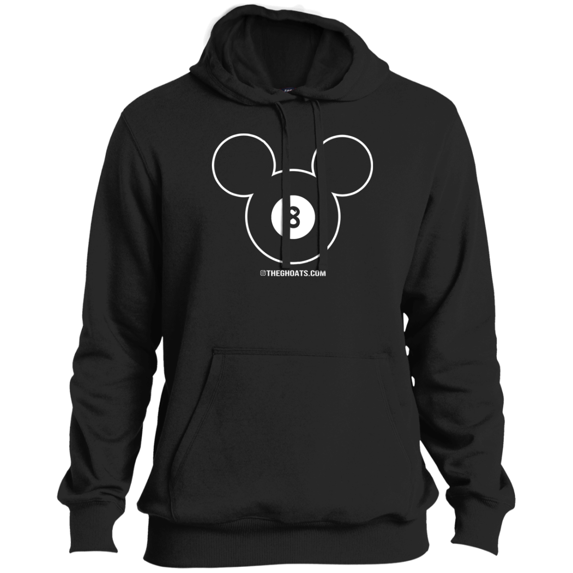 The GHOATS Custom Design #19. Look at the back. Mickey Hustle. Mickey Fan Art. Ultra Soft Hoodie