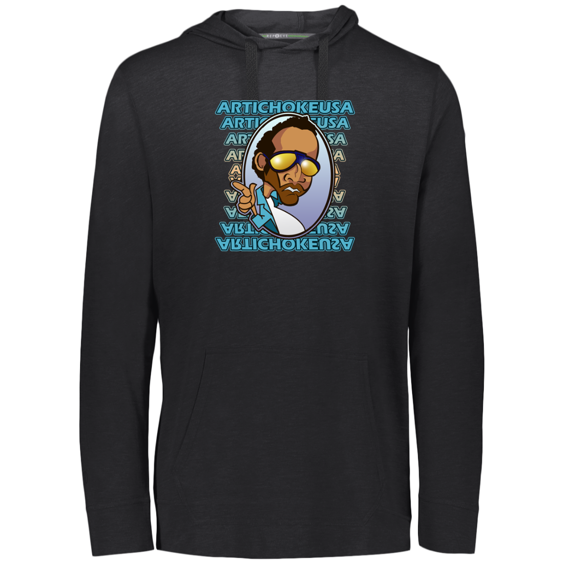 ArtichokeUSA Character and Font design. Let's Create Your Own Team Design Today. My first client Charles. Eco Triblend T-Shirt Hoodie