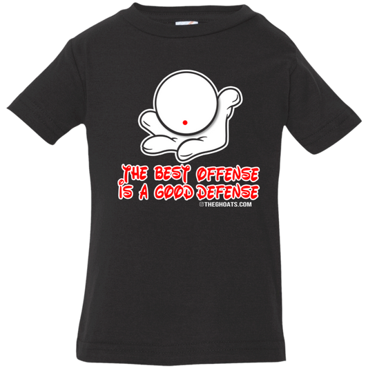 The GHOATS Custom Design. #5 The Best Offense is a Good Defense. Infant Jersey T-Shirt