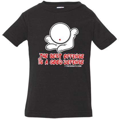 The GHOATS Custom Design. #5 The Best Offense is a Good Defense. Infant Jersey T-Shirt