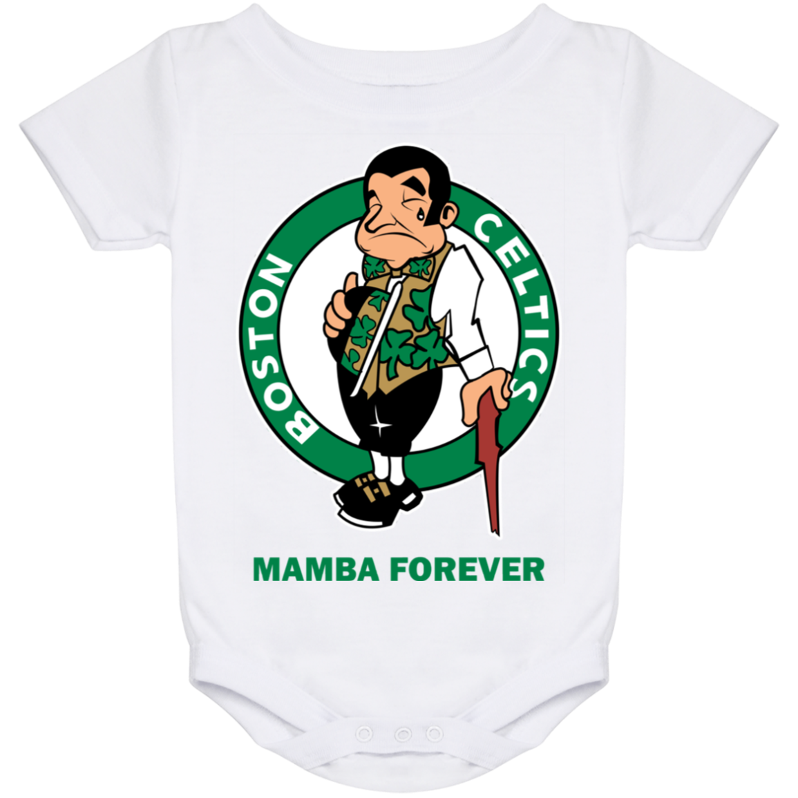 ArtichokeUSA Custom Design. RIP Kobe. Mamba Forever. Celtics / Lakers Fan Art Tribute. Baby Onesie 24 Month