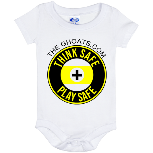 The GHOATS Custom Design. #31 Think Safe. Play Safe. Baby Onesie 6 Month