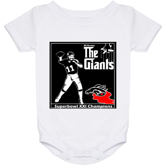 ArtichokeUSA Custom Design. Godfather Simms. NY Giants Superbowl XXI Champions. Fan Art. Baby Onesie 24 Month