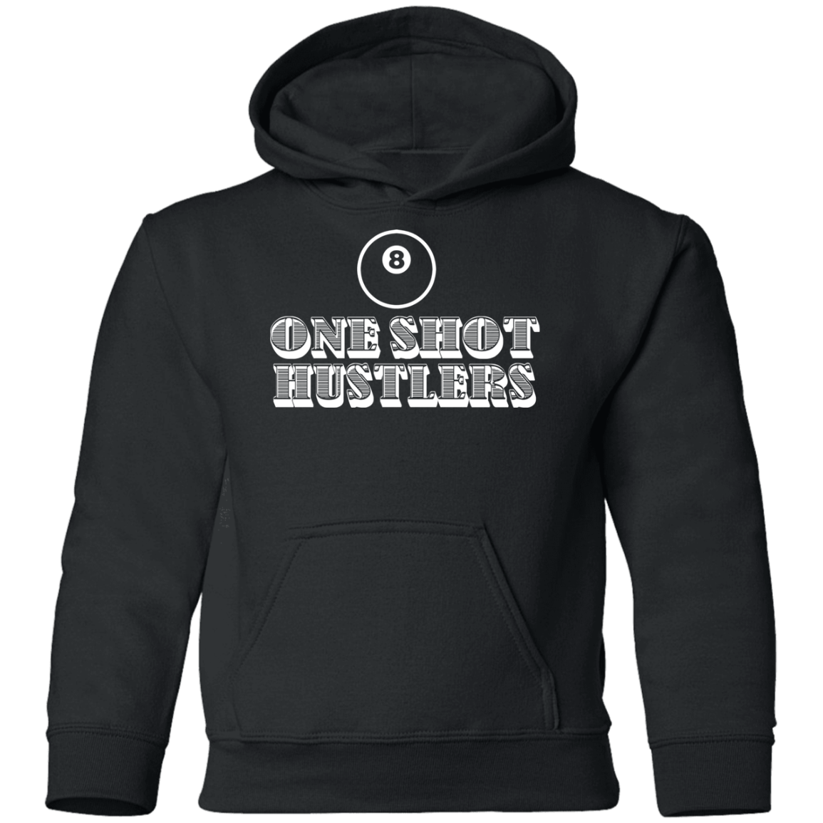The GHOATS Custom Design. #22 One Shot Hustlers. Youth Pullover Hoodie