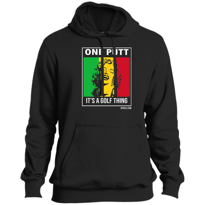OPG Custom Design #22. One Putt / One Love Parody with Fan Art. Female Edition. Tall Pullover Hoodie