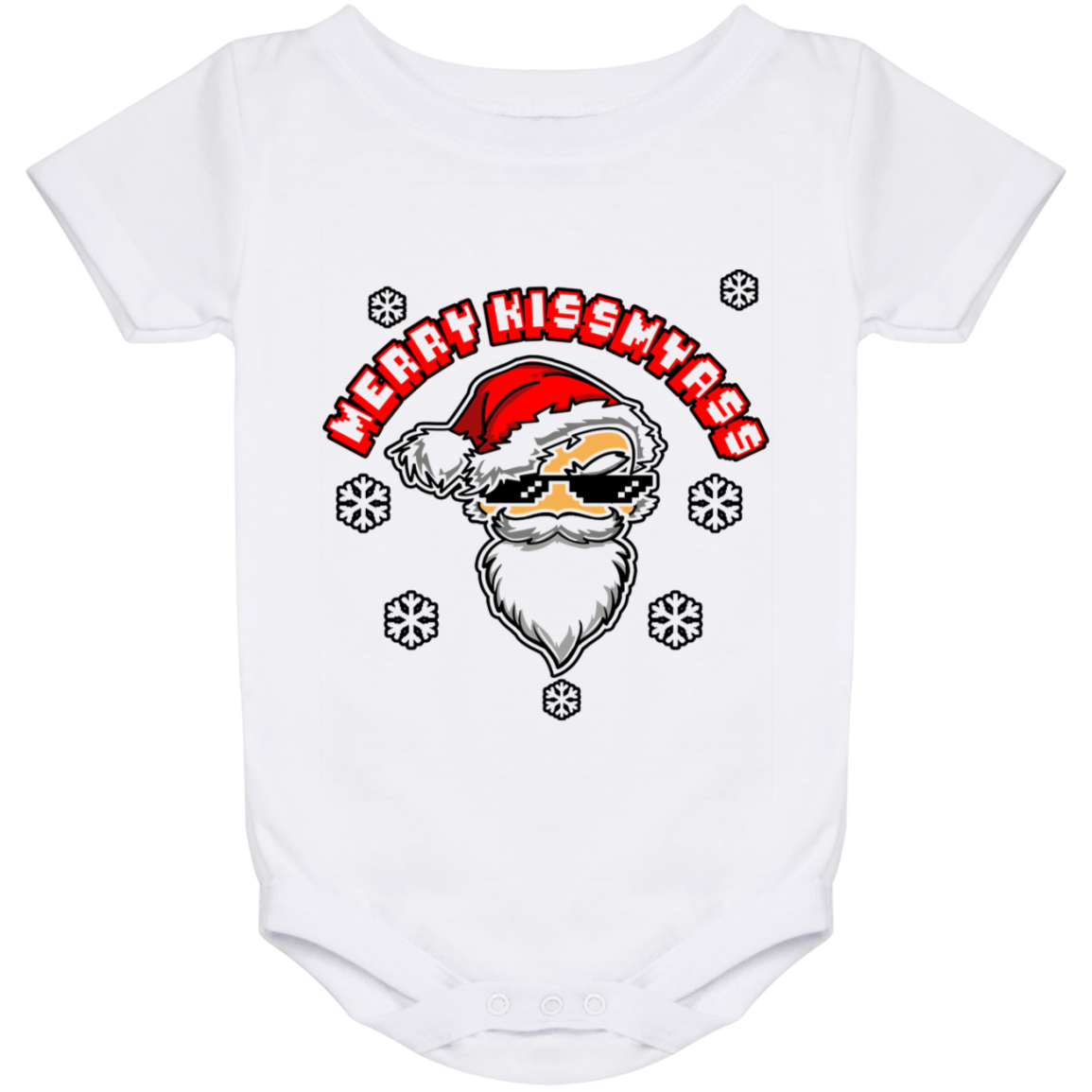 ArtichokeUSA Custom Design. Merry Kiss My Ass. Baby Onesie 24 Month