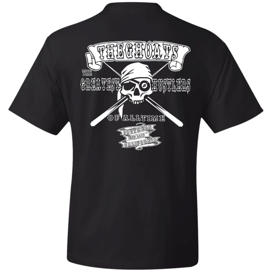 The GHOATS Custom Design. #4 Motorcycle Club Style. Ver 2/2. Heavy Cotton T-Shirt