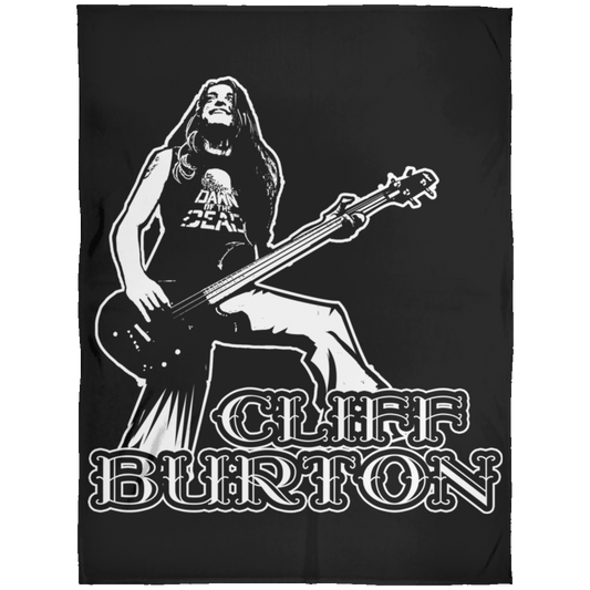 ArtichokeUSA Custom Design. Cliff Burton Tribute. Fleece Blanket 60x80