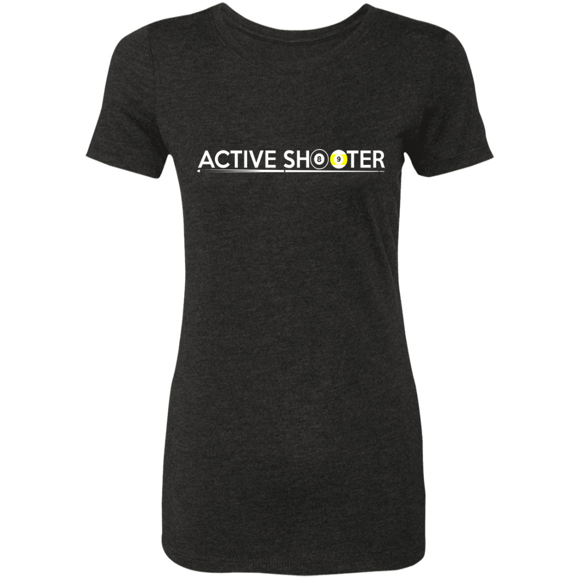 The GHOATS Custom Design #1. Active Shooter. Ladies' Triblend T-Shirt