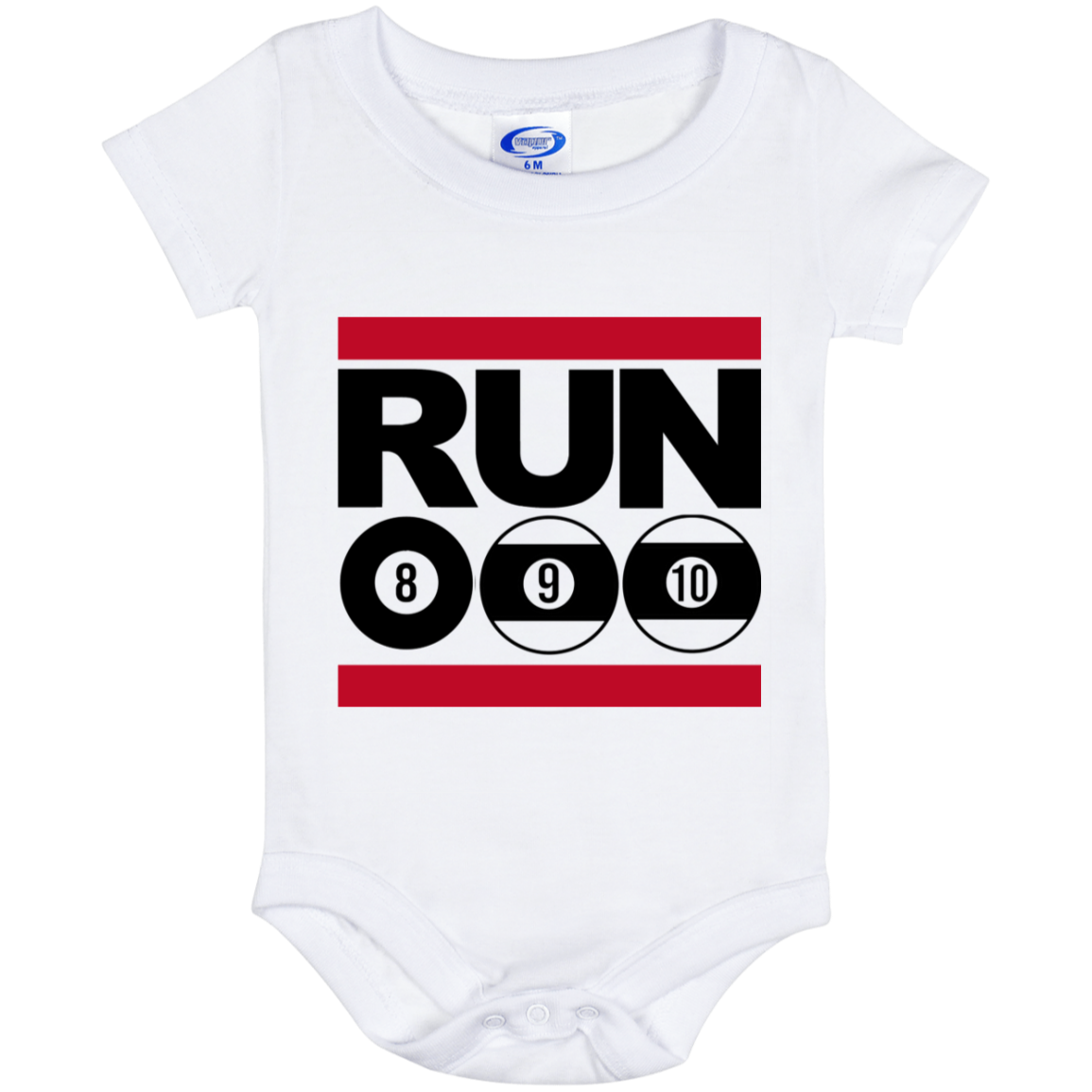 The GHOATS Custom Design. #29 run 8 9 10 ball. Baby Onesie 6 Month