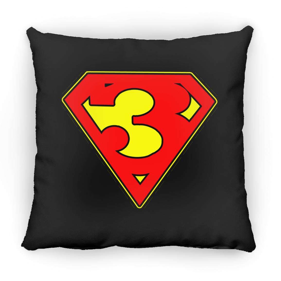 The GHOATS Custom Design. #38 Super 3. APA League. Large Square Pillow