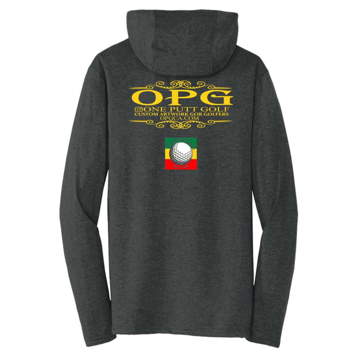 OPG Custom Design #22. One Putt / One Love Parody with Fan Art. Female Edition. Triblend T-Shirt Hoodie