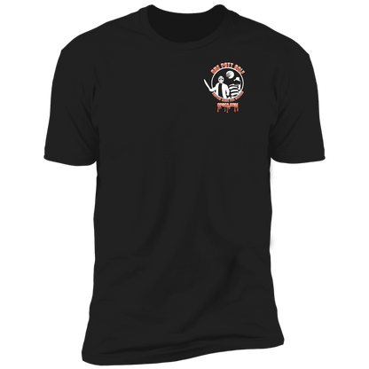 OPG Custom Design #23. Hack N Slice Golf. Freddy and Jason Fan Art. Premium Short Sleeve T-Shirt