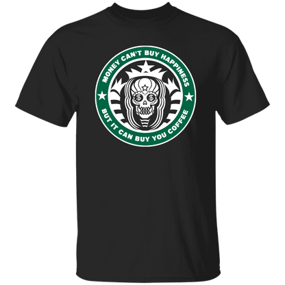 ArtichokeUSA Custom Design. Money Can't Buy Happiness But It Can Buy You Coffee. 100% Cotton T-Shirt