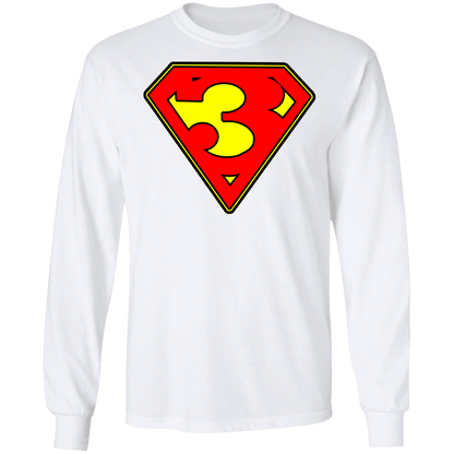 The GHOATS Custom Design. #38 Super 3. APA League. Long Sleeve Cotton T-Shirt