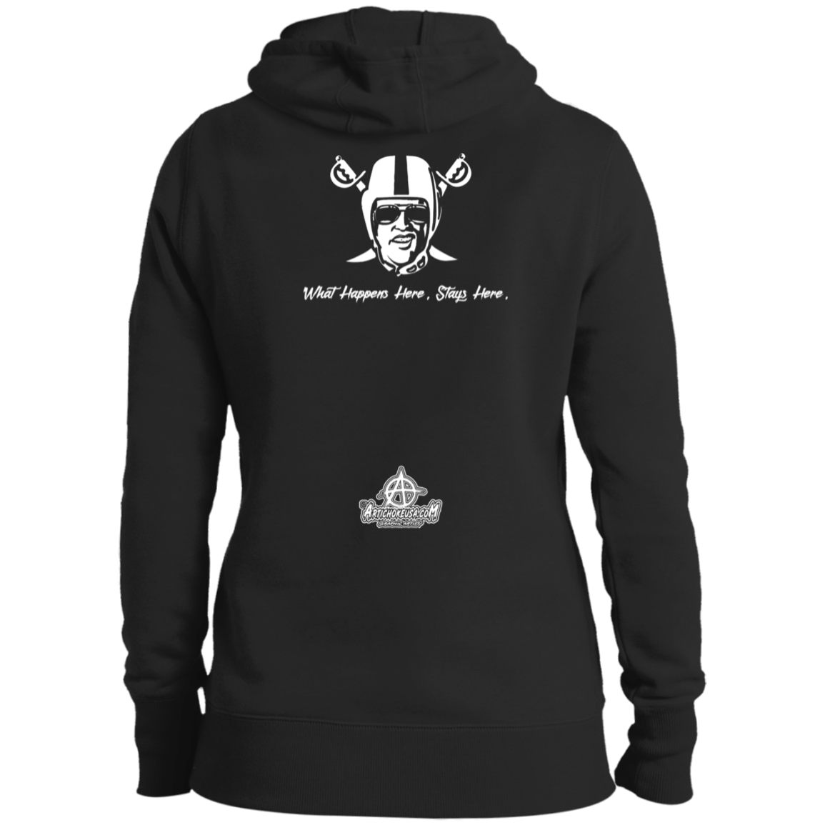 ArtichokeUSA Custom Design. Las Vegas Raiders. Las Vegas / Elvis Presley Parody Fan Art. Let's Create Your Own Team Design Today. Ladies' Pullover Hooded Sweatshirt
