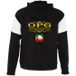 OPG Custom Design #22. One Putt / One Love Parody with Fan Art. Female Edition. Youth Athletic Colorblock Fleece Hoodie