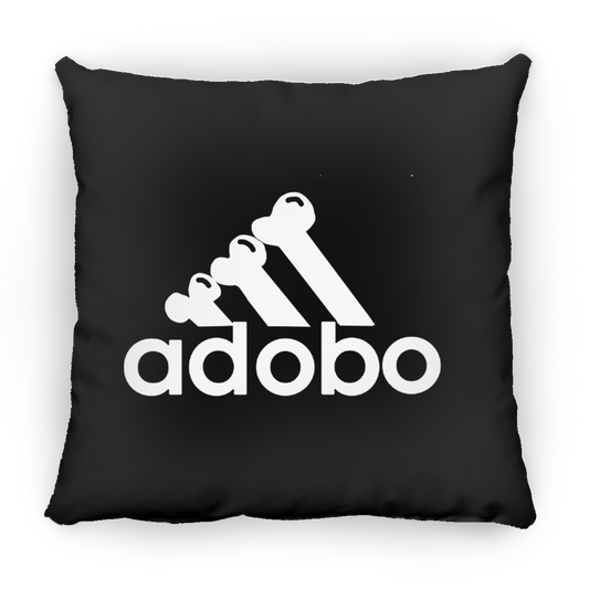ArtichokeUSA Custom Design. Adobo. Adidas Parody. Square Pillow 18x18