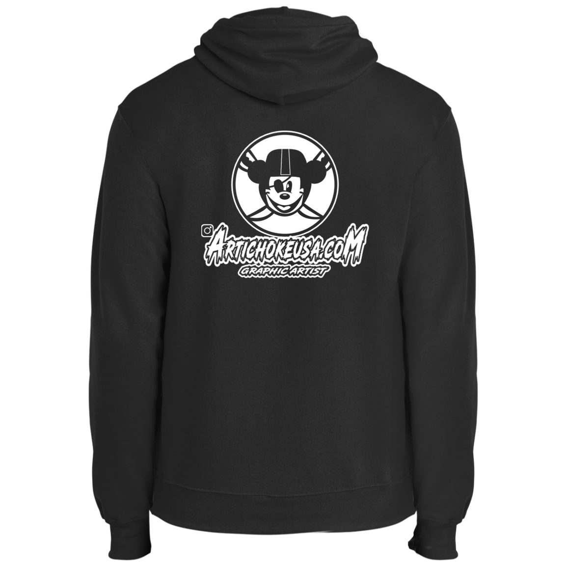 ArtichokeUSA Custom Design. Las Vegas Raiders & Mickey Mouse Mash Up. Fan Art. Parody. Fleece Pullover Hoodie