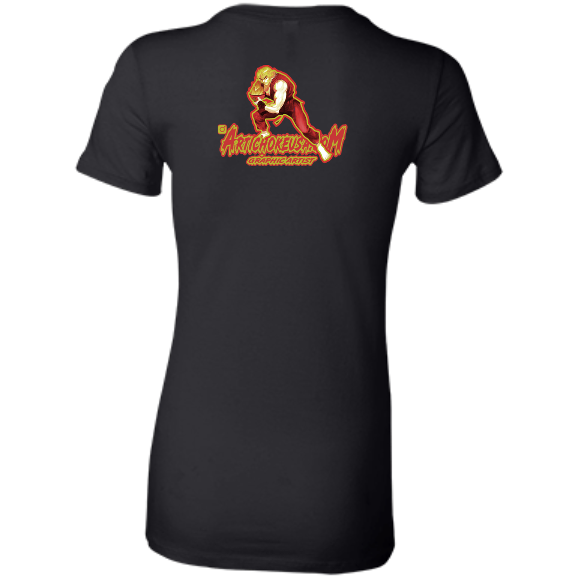 ArtichokeUSA Custom Design. Pho Ken Artichoke. Street Fighter Parody. Gaming. Ladies' Favorite T-Shirt