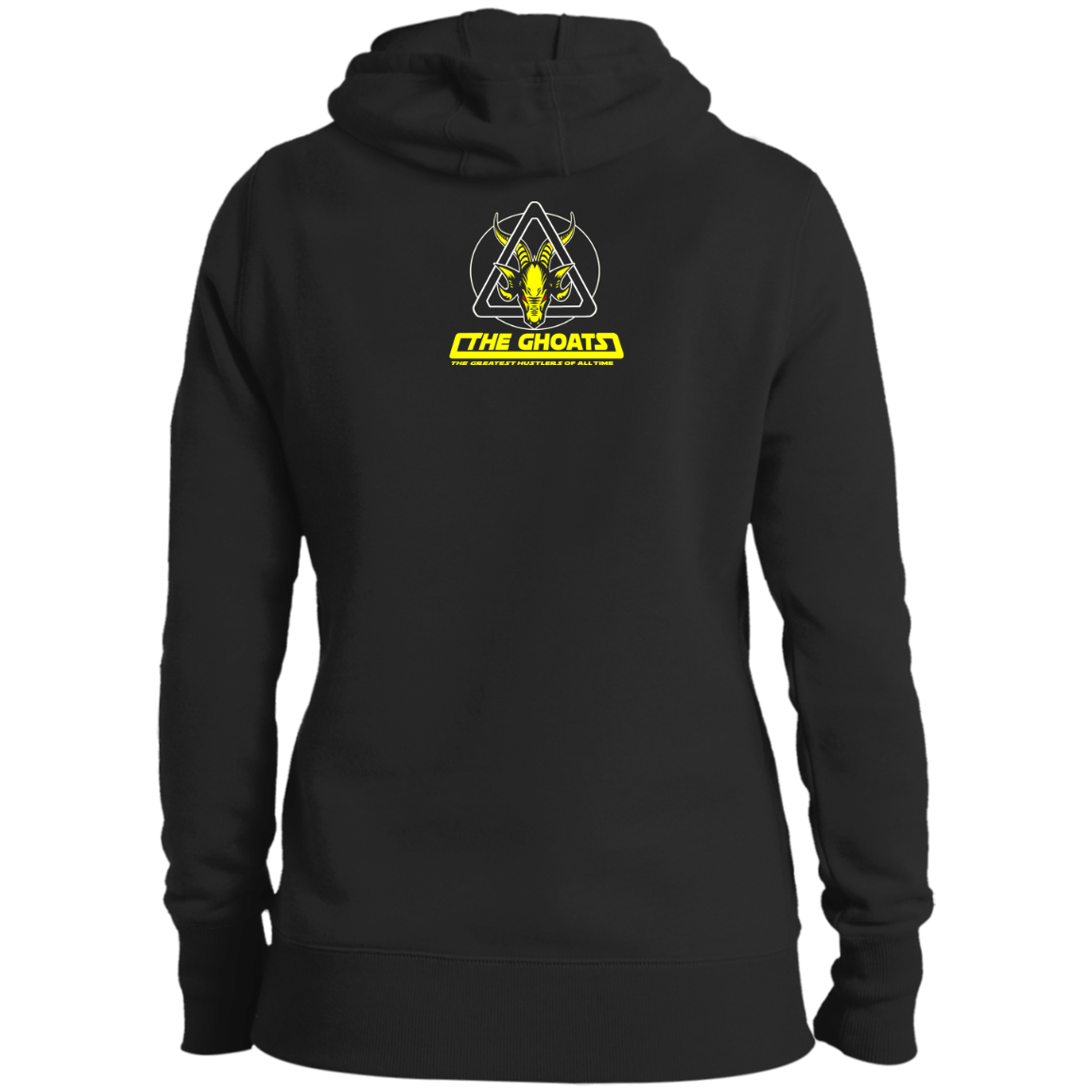 The GHOATS Custom Design. # 39 The Dark Side of Hustling. Ladies' Pullover Hoodie