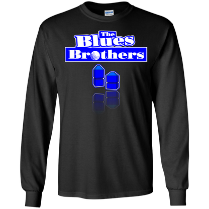 OPG Custom Design #3. Blue Tees Blues Brothers Fan Art. Youth LS T-Shirt