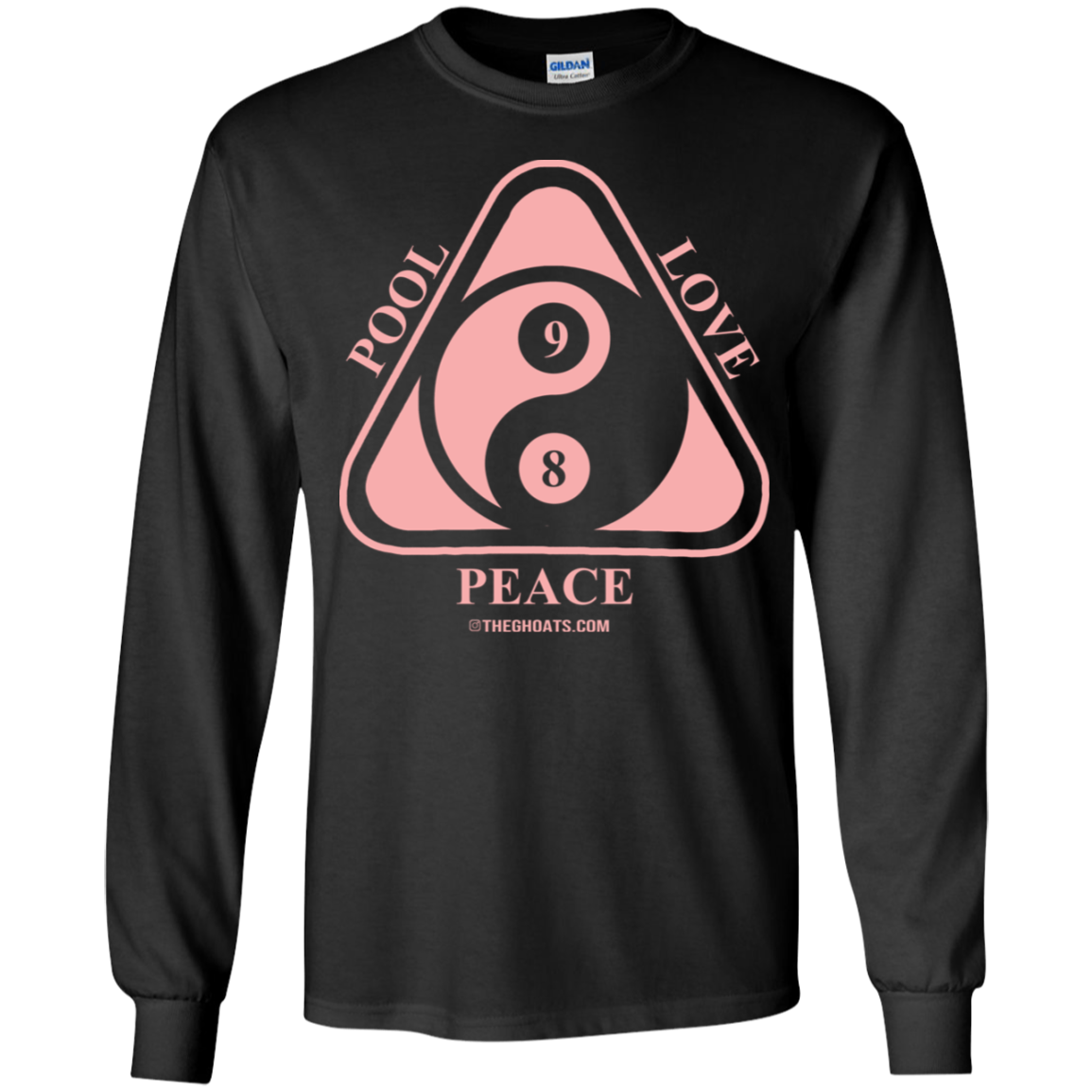 The GHOATS Custom Design #9. Ying Yang. Pool Love Peace. Youth LS T-Shirt