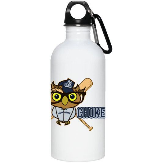 ArtichokeUSA Character and Font design. New York Owl. NY Yankees Fan Art. Let's Create Your Own Team Design Today. 20 oz. Stainless Steel Water Bottle