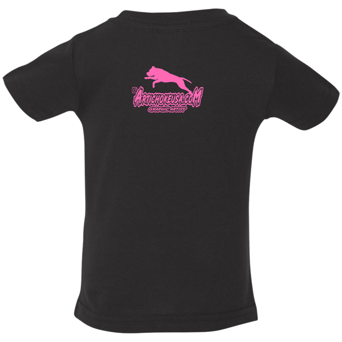 ArtichokeUSA Custom Design. Ruffing the Passer. Pitbull Edition. Female Version. Infant Jersey T-Shirt