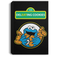 ArtichokeUSA Custom Design #58. DelEATing Cookes. IT humor. Cookie Monster Parody. Portrait Canvas .75in Frame
