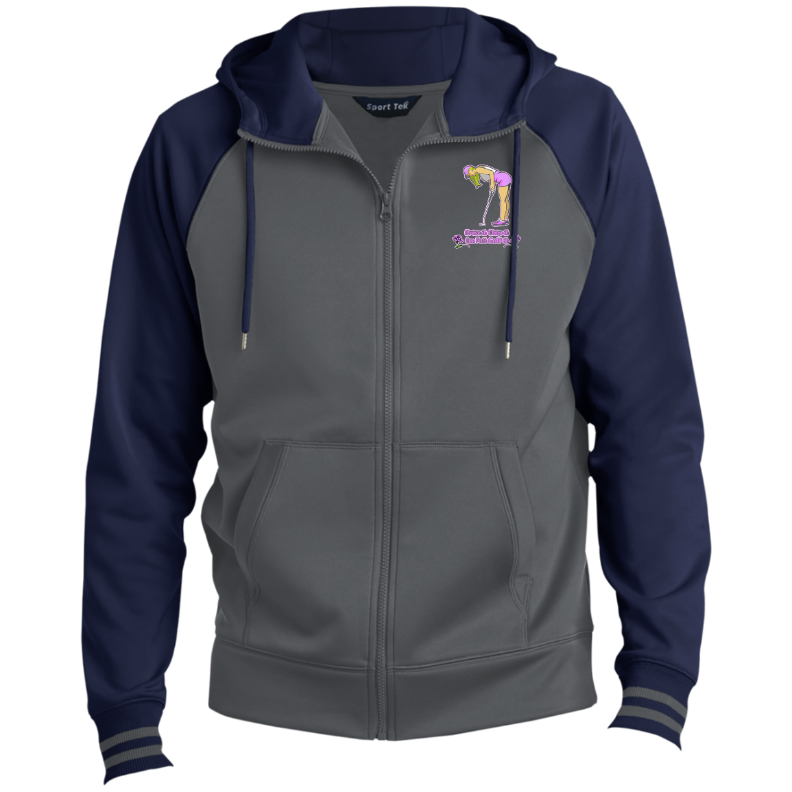 OPG Custom Design #13. Drive it. Chip it. One Putt Golf it. Sport-Wick® Full-Zip Hooded Jacket