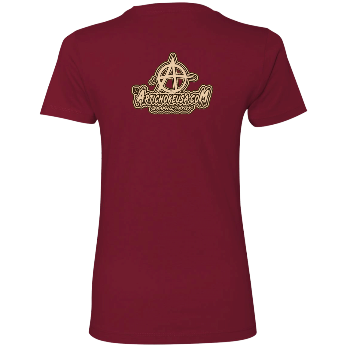 ArtichokeUSA Character and Font design. Let's Create Your Own Team Design Today. Mullet Mike. Ladies' Boyfriend T-Shirt