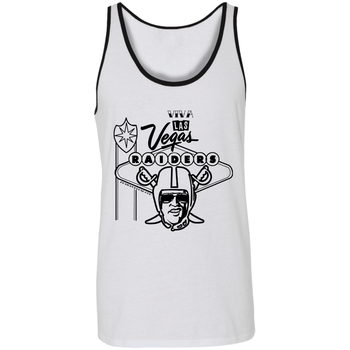 ArtichokeUSA Custom Design. Las Vegas Raiders. Las Vegas / Elvis Presley Parody Fan Art. Let's Create Your Own Team Design Today. Unisex Tank