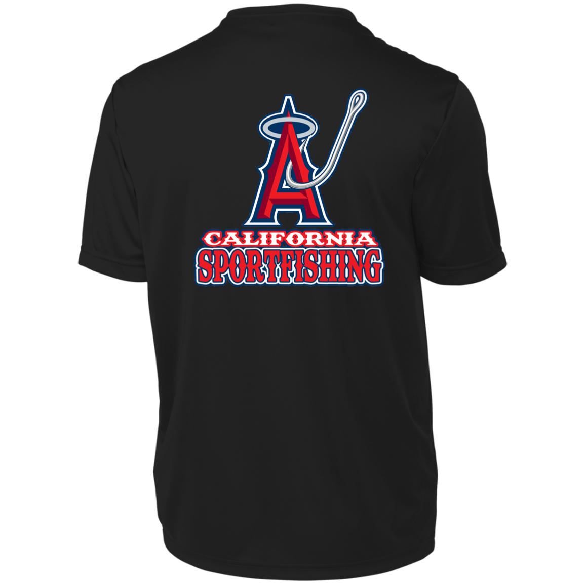 ArtichokeUSA Custom Design. Anglers. Southern California Sports Fishing. Los Angeles Angels Parody. Men's Moisture-Wicking Tee