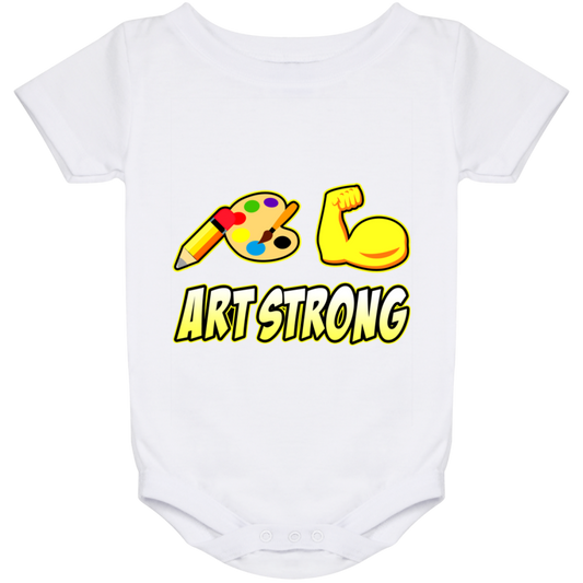 ArtichokeUSA Custom Design. Art Strong. Baby Onesie 24 Month