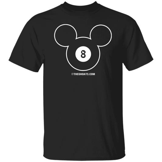 The GHOATS Custom Design #19. Look at the back. Mickey Hustle. Mickey Fan Art. Basic 100% Cotton T-Shirt