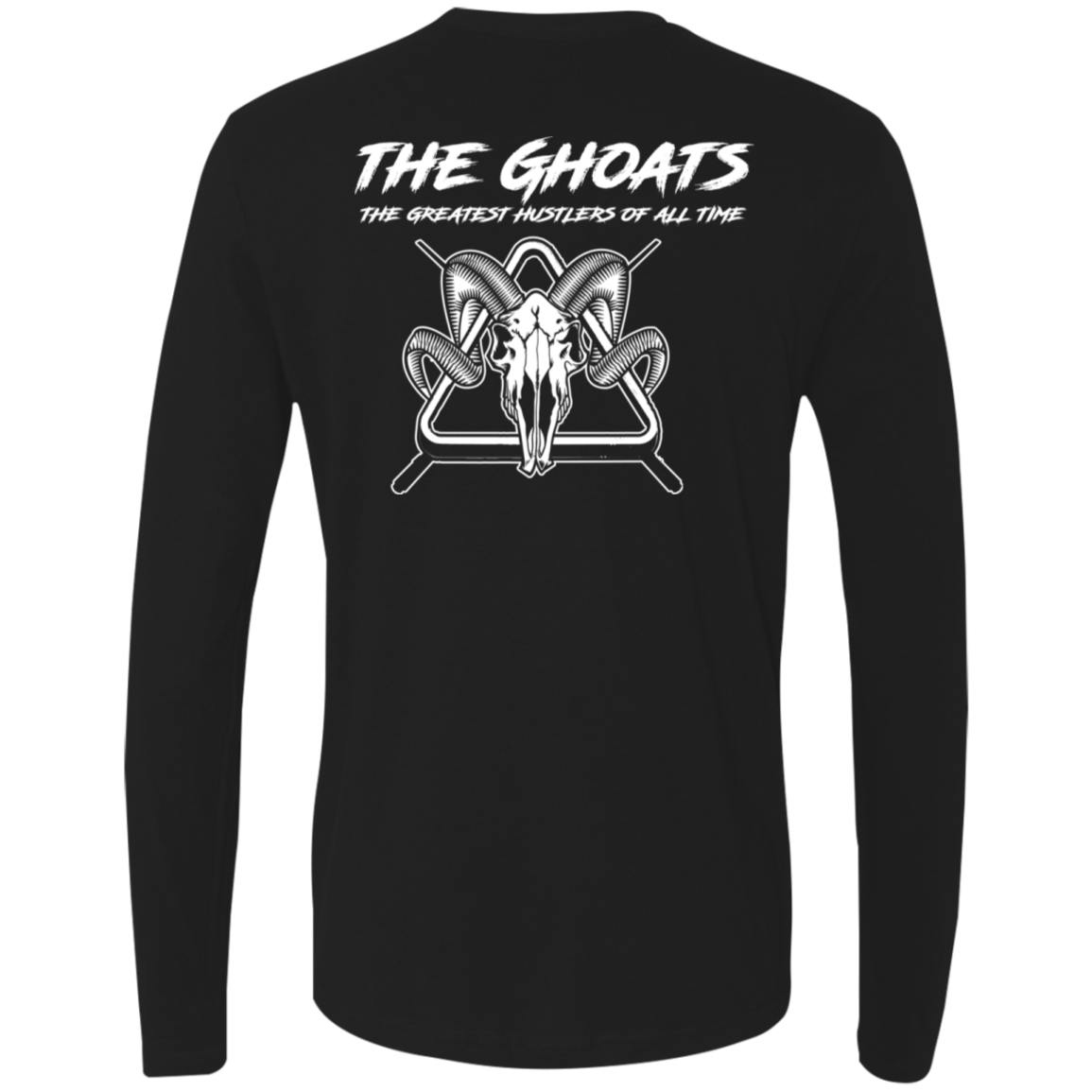 The GHOATS Custom Design #1. Active Shooter. Ultra Soft Fitted Men's Long Sleeve