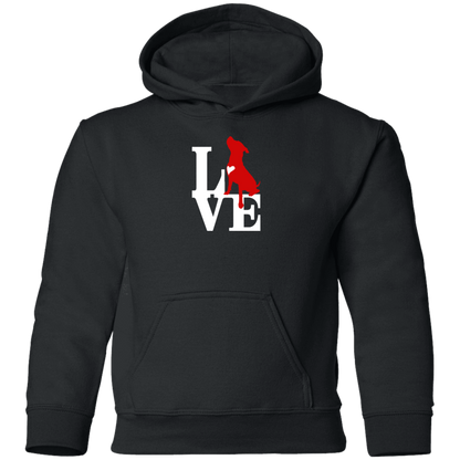 ArtichokeUSA Custom Design. Pitbull Love. Youth Pullover Hoodie