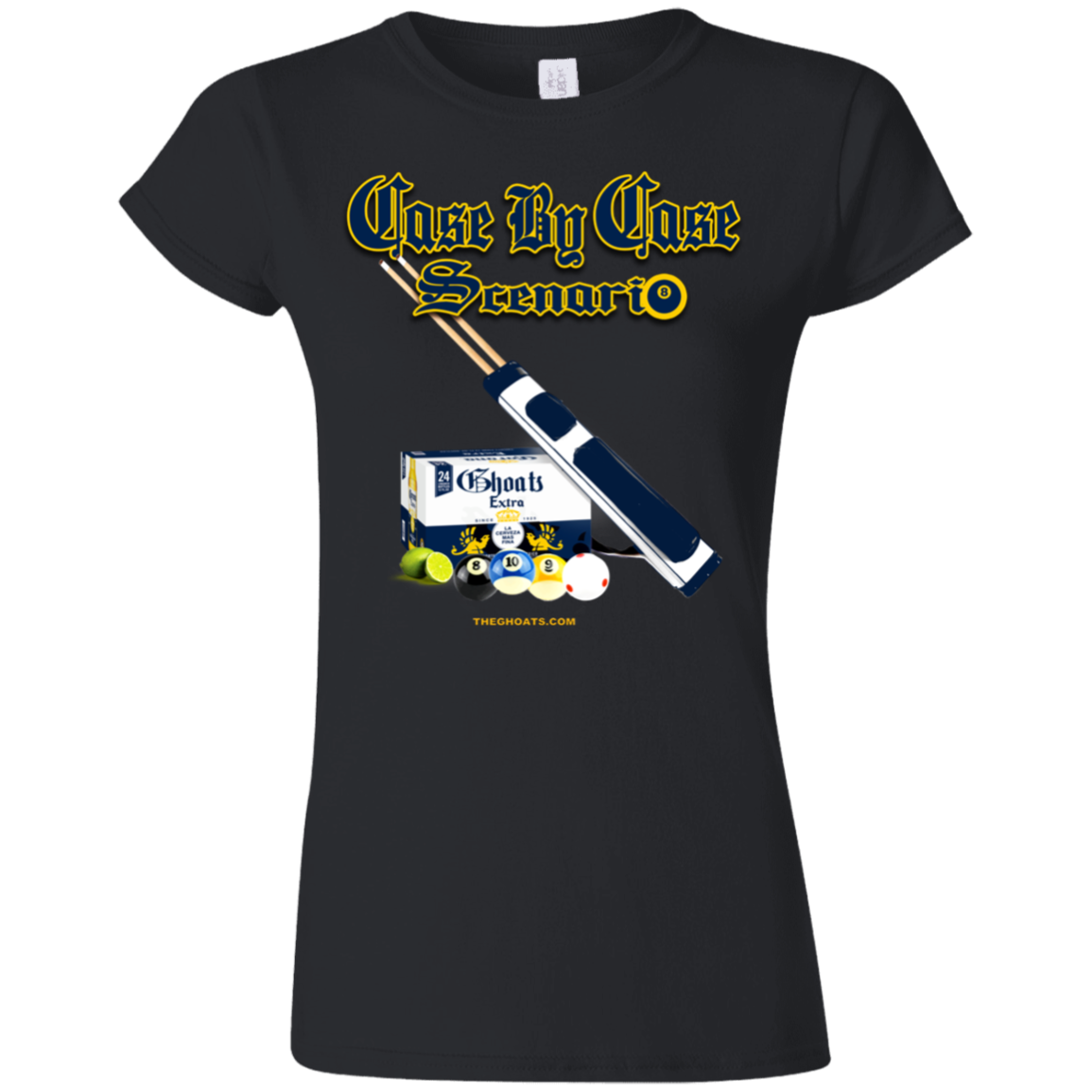 The GHOATS Custom Design. #6 Case by Case Scenario. Ultra Soft Style Ladies' T-Shirt