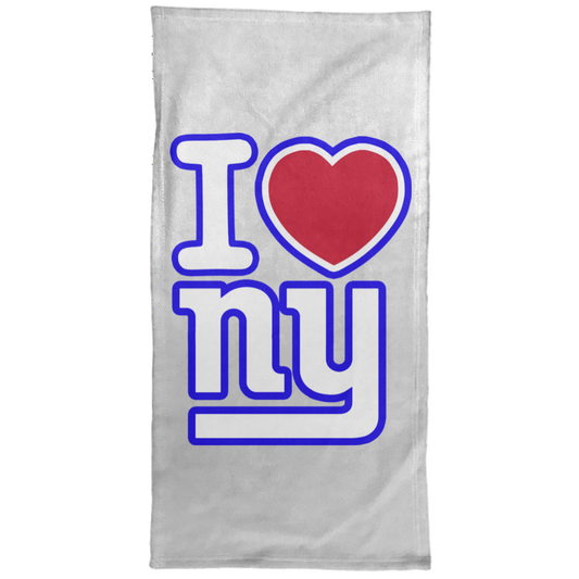 ArtichokeUSA Custom Design. I heart New York Giants. NY Giants Football Fan Art. Towel - 15x30