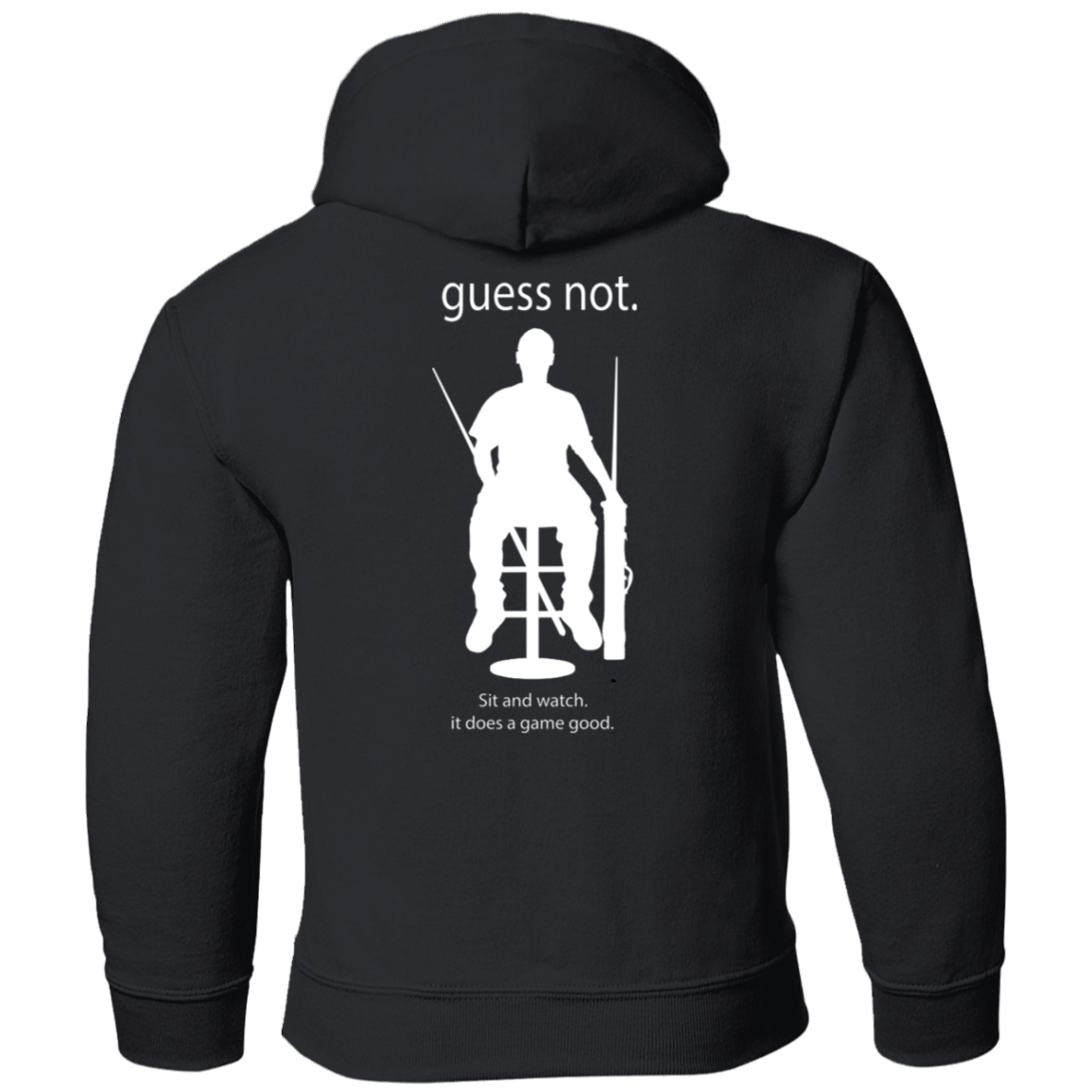 The GHOATS Custom Design. #40 Got Game? / Guess Not. Youth Pullover Hoodie