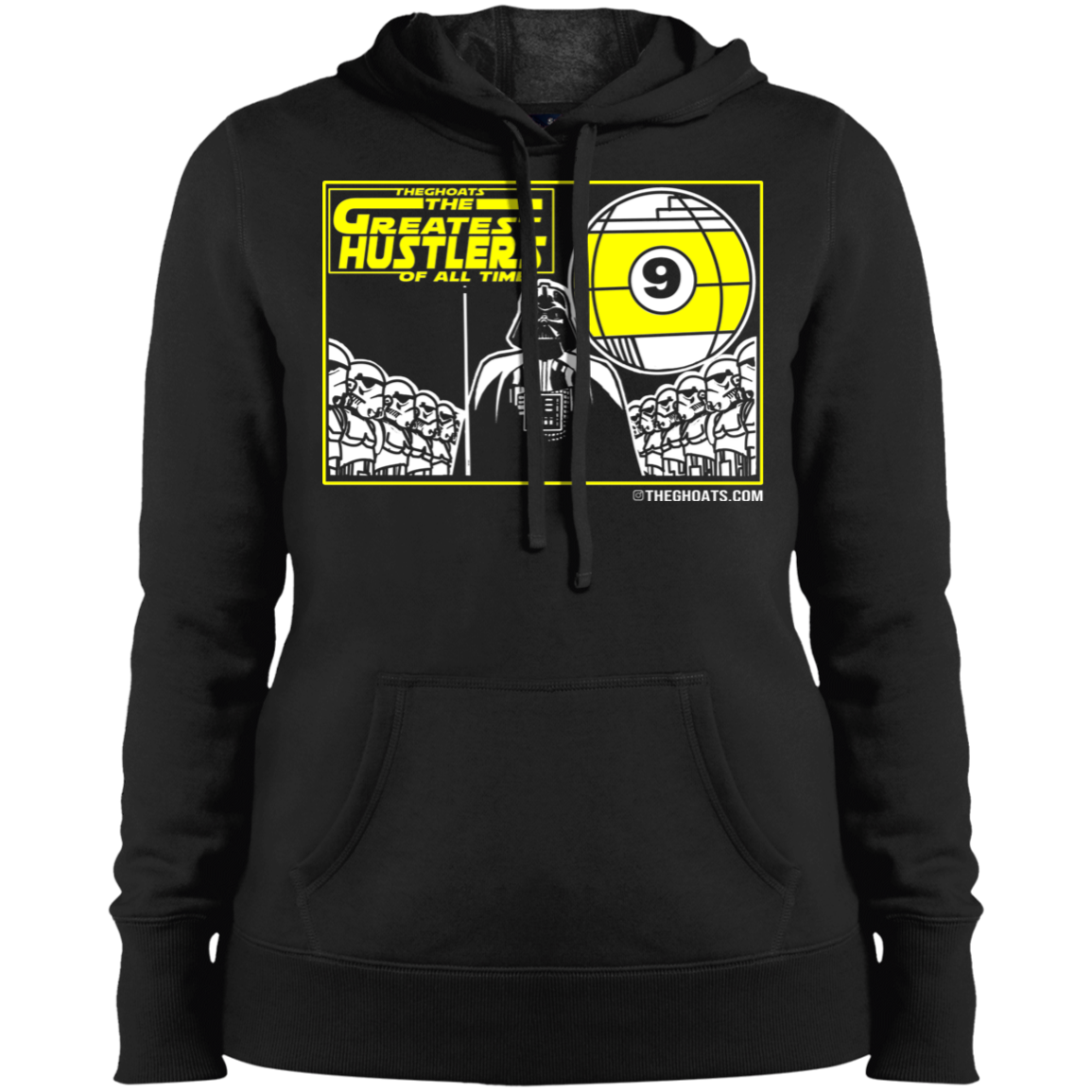 The GHOATS Custom Design. # 39 The Dark Side of Hustling. Ladies' Pullover Hoodie